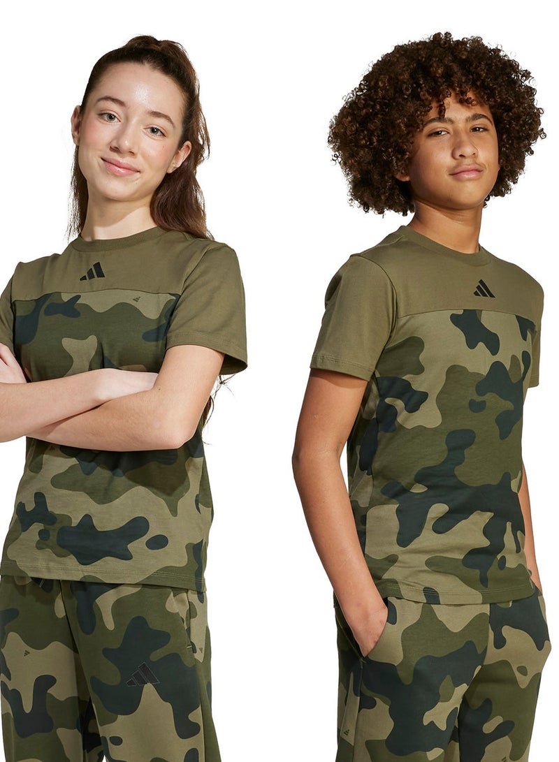 Adidas Youth Seasonal Essential Camo T-Shirt - Image 4